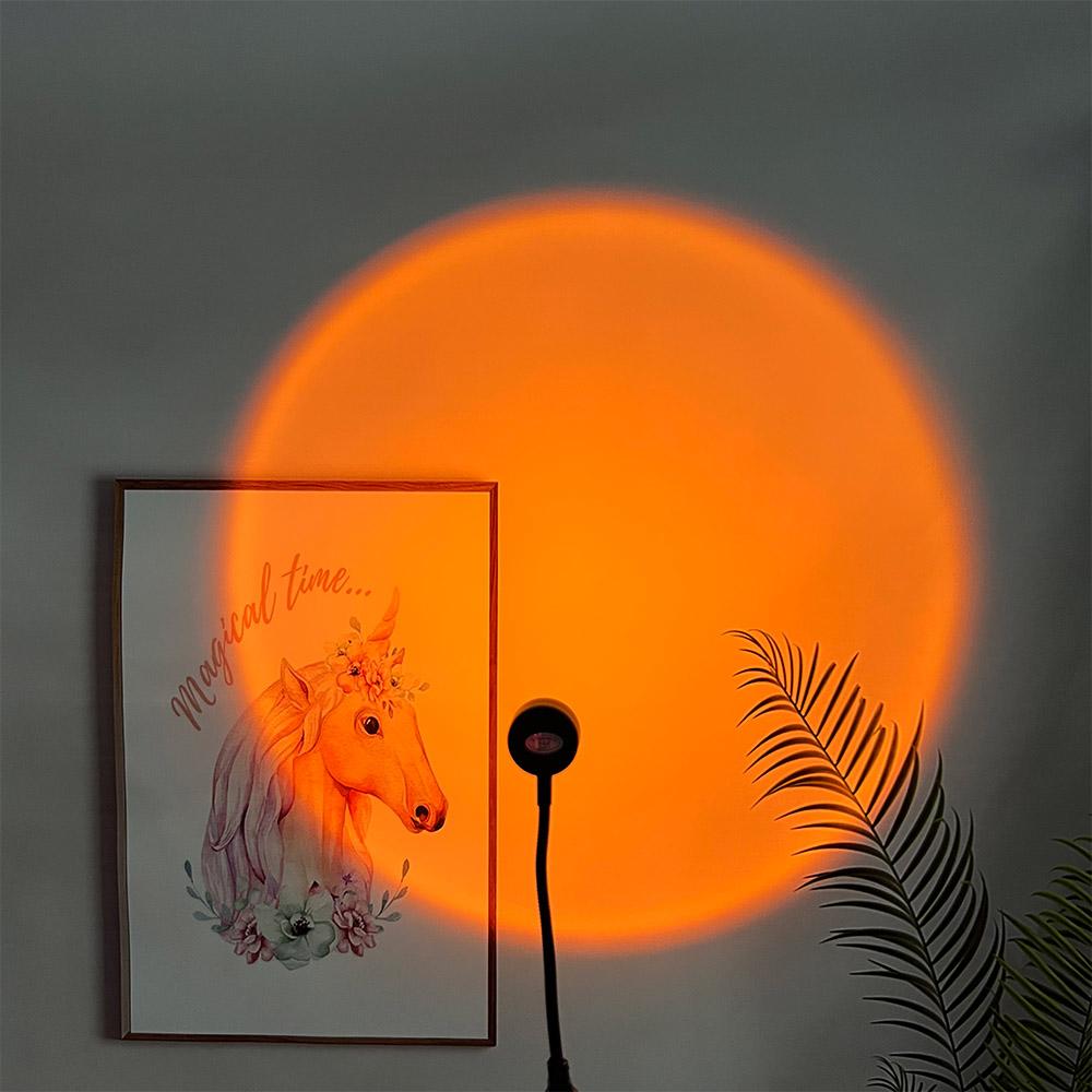 Room Decor Rainbow Projector Lamp Photography Background Lights Sunset Lamp Atmosphere Night Light