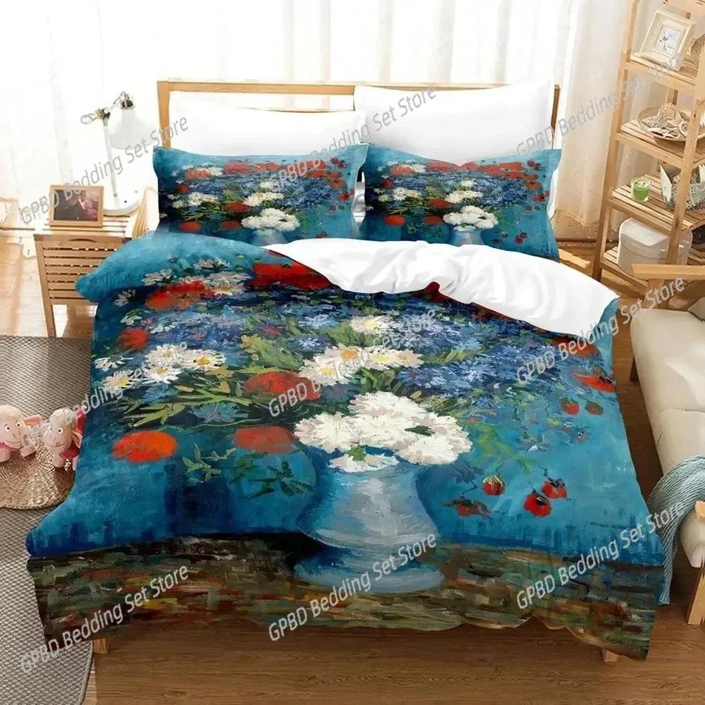 Comforter 3D Print Van Gogh Bedding Set For Bedroom Soft Modern S Comefortable Kids And