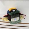 Niche frog eyes new plane wings five-piece hat Lei Feng hat women's autumn and winter warm, turn the eaves to protect the ears and protect the cold