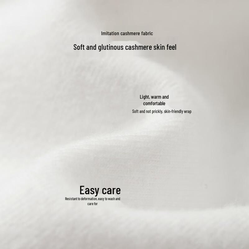 Women's Faux Cashmere Lace Spliced Thermal Long-Sleeve Top