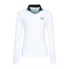 MARTINE GOLF Ribbed Color Collar T-Shirts_White