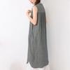 2026 Spring/Summer Mori-kei Check Sleeveless Bubble Dress for Women - Loose & Versatile Casual Vest Style