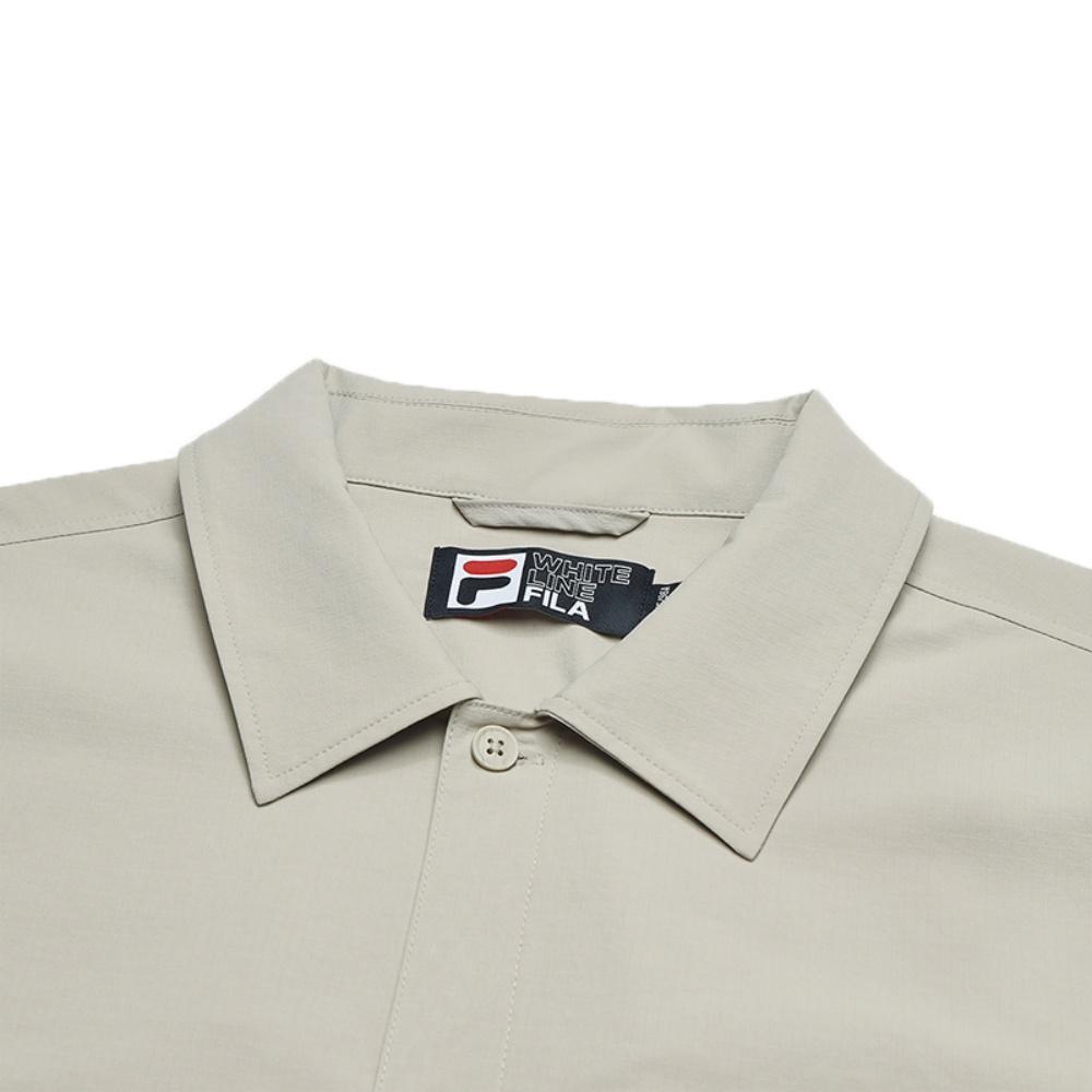 FILA Heritage Series Classic Versatile Casual Business Loose Work Style Long Sleeve Shirt Men shirts F11M538406F-LK