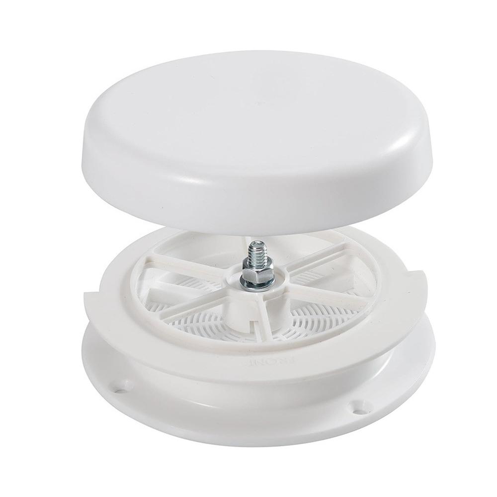 Mushroom Style RV Roof Vent Cap, White