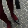 Women's Tights Slim Stockings Pantyhose Super Elastic Large Size Leggings Red Women's Media Sexy Tights Spring Autumn Winter