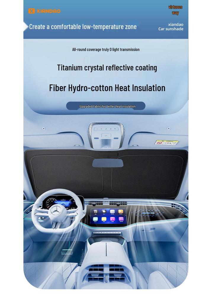 Custom-Fit Car Windshield Sunshade for Specific Models - Anti-Sun Exposure