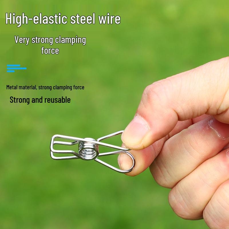 Multi-Use Tent & Awning Windproof Clips for String Lights & Camping Securement