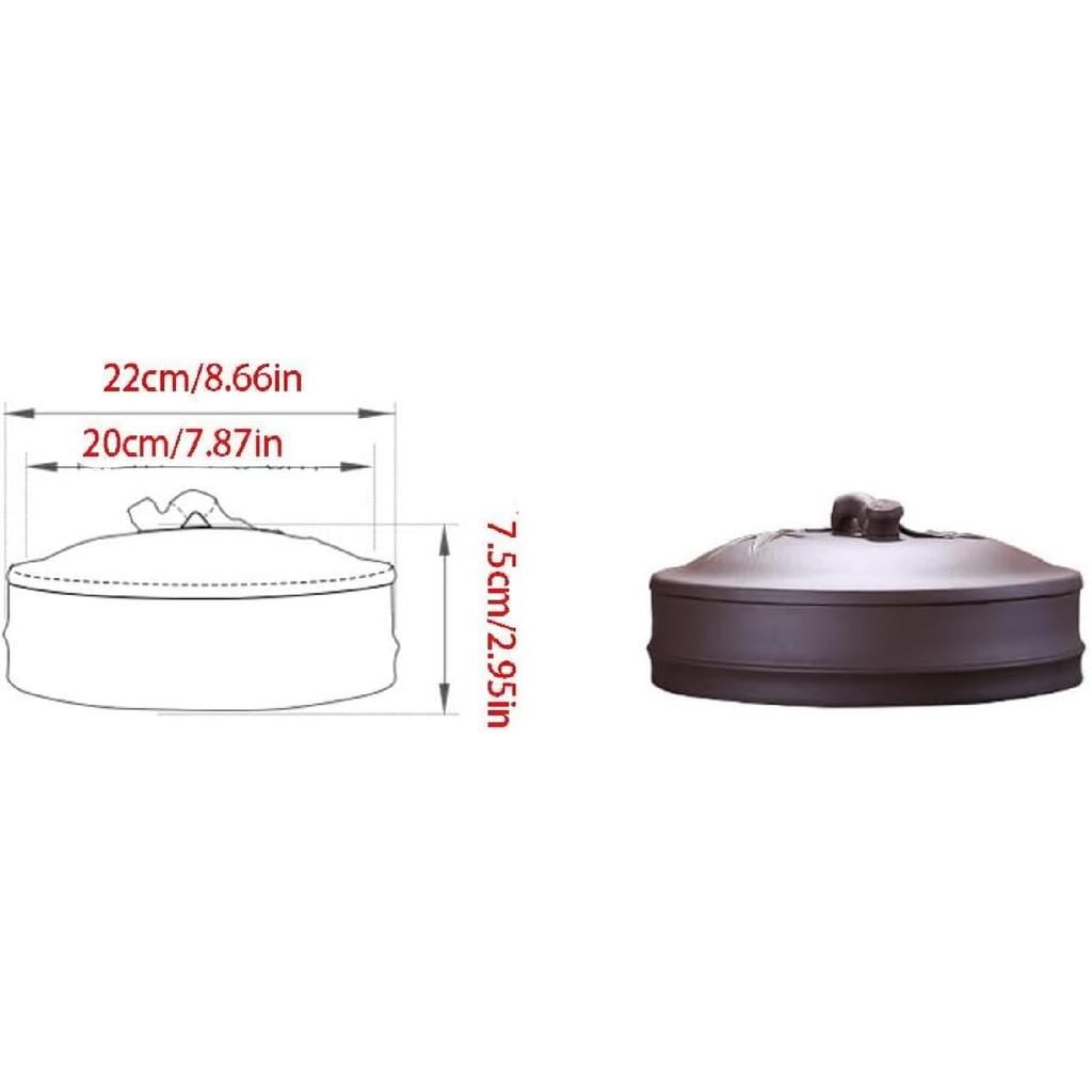 GSOUL Lata de Té Almacenamiento de Té Tarro para Pastel de Té Lata de Té de Arcilla Púrpura Tanque de Té Lata de Té para Despertar Tarro de Almacenamiento(Para ti:Pequeña)