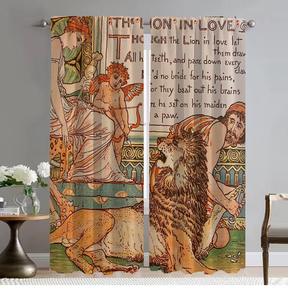 

Tulle for Bedroom Baby Own Aesop Kitchen Curtains 2 Pieces Shades Elegant Room Curtains Partition Window Curtain Living Blackout W50xH70cmx2pcs-CL