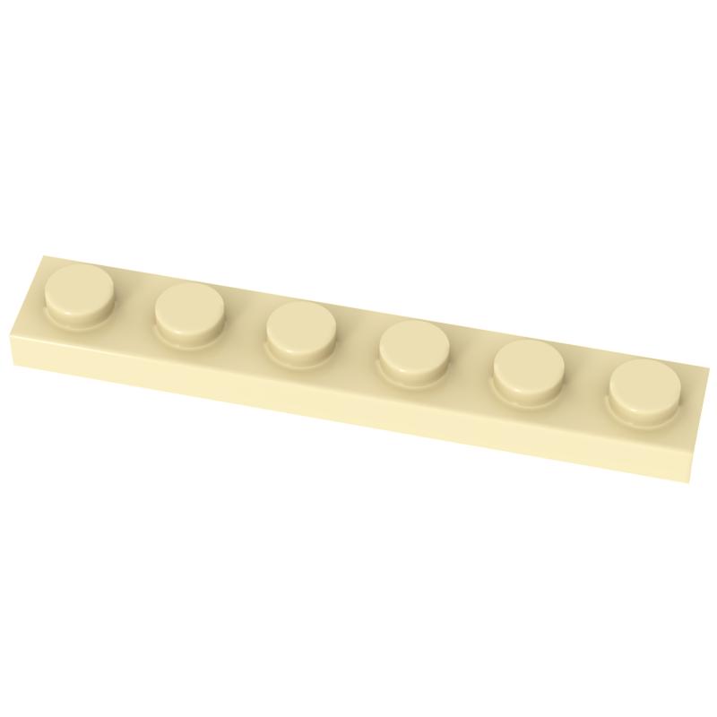 [Funbrick] 50pcs Plate 1x6 3666 Compatible with Famous Brand Building Block Classic Building Blcok Toys MOC DIY