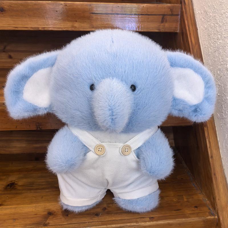 Cute Dressed Baby Elephant Doll Plush Toy Elephant Doll Kindergarten Baby Soothing Pillow Rag Doll