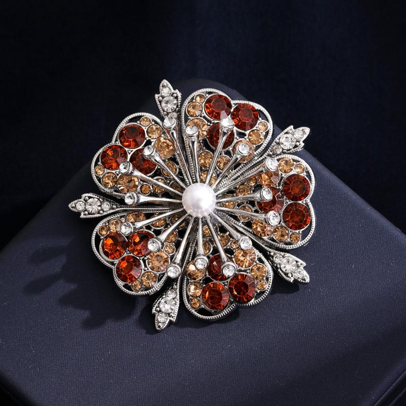 Cherry Blossom Flower Brooch Pins Plants Corsage For Women'S Clothes Backpack Decor Gifts
