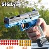 Pistola Giocattolo SIG17 Sparashell con Pallini Morbidi con Blowback Sport da Esterno Gioco CS Modello Lanciatore Pistola Regalo di Compleanno