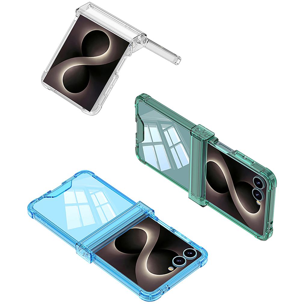 Four-corner Anti-drop All-inclusive Hinged Transparent Phone Case for Samsung Galaxy Z Flip 8 7 6 5 Flip7 FE Shcokproof Cover