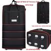 158L Aviation Large Capacity Rolling Travel Bag - Foldable Wheeled Luggage Storage, Oxford Cloth