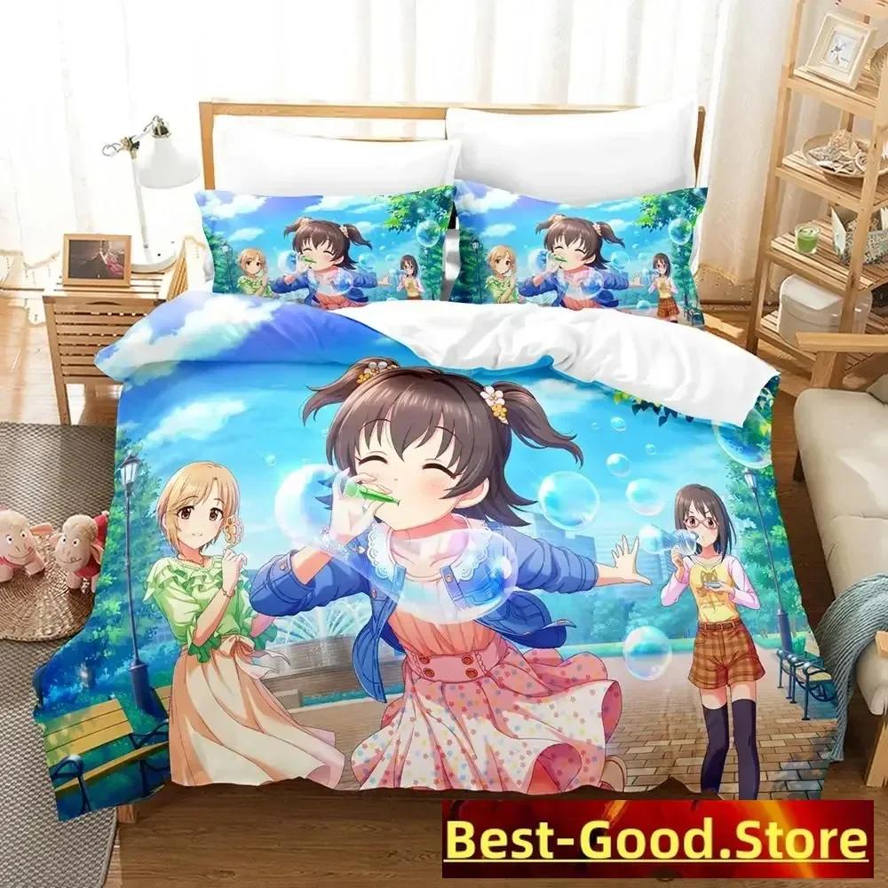 

Comforter New The Idolm@Ster Cinderella Girls Starlight Stage Bedding Set Printed Bed Set With Bed Single Double Comforter (quilt)-EU Single(135*200cm)3pcs