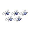 5Pcs Evil Eye Pin Good Luck Unique Design High Durability Premium Material Brooch for Home Party Dating