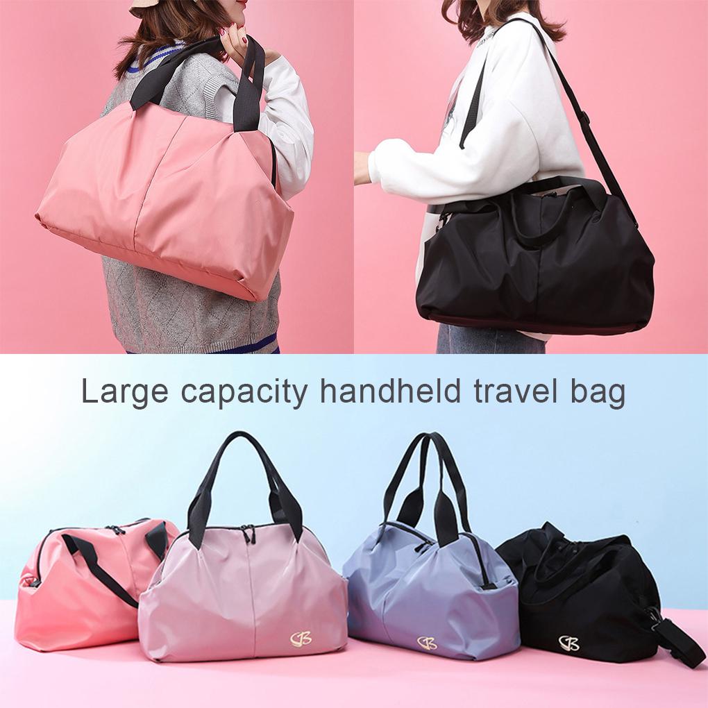 Travelling Bag Solid Color Replacement Telescopic Large Capacity Single Shoulder Lifting Handle Fitness Yoga Bags Pouch