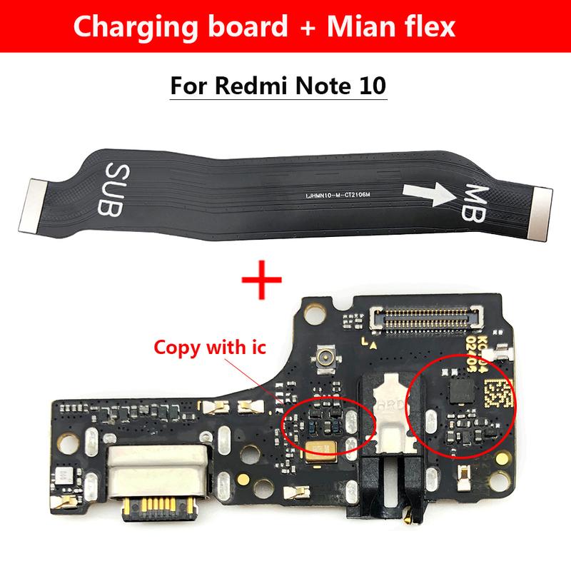 Xiaomi Redmi Note 10 Pro 10s 11 11s Pro 4G 5G için Test Edildi USB Şarj Portu Dock Kartı Konektörü Ana FPC Anakart Esnek Kablo
