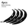 4 Pieces 850mm 33.5 Inch Flexible Car Front and Rr Flares Extra Wide Car Body Wheel Arches   Fitment ABS Black