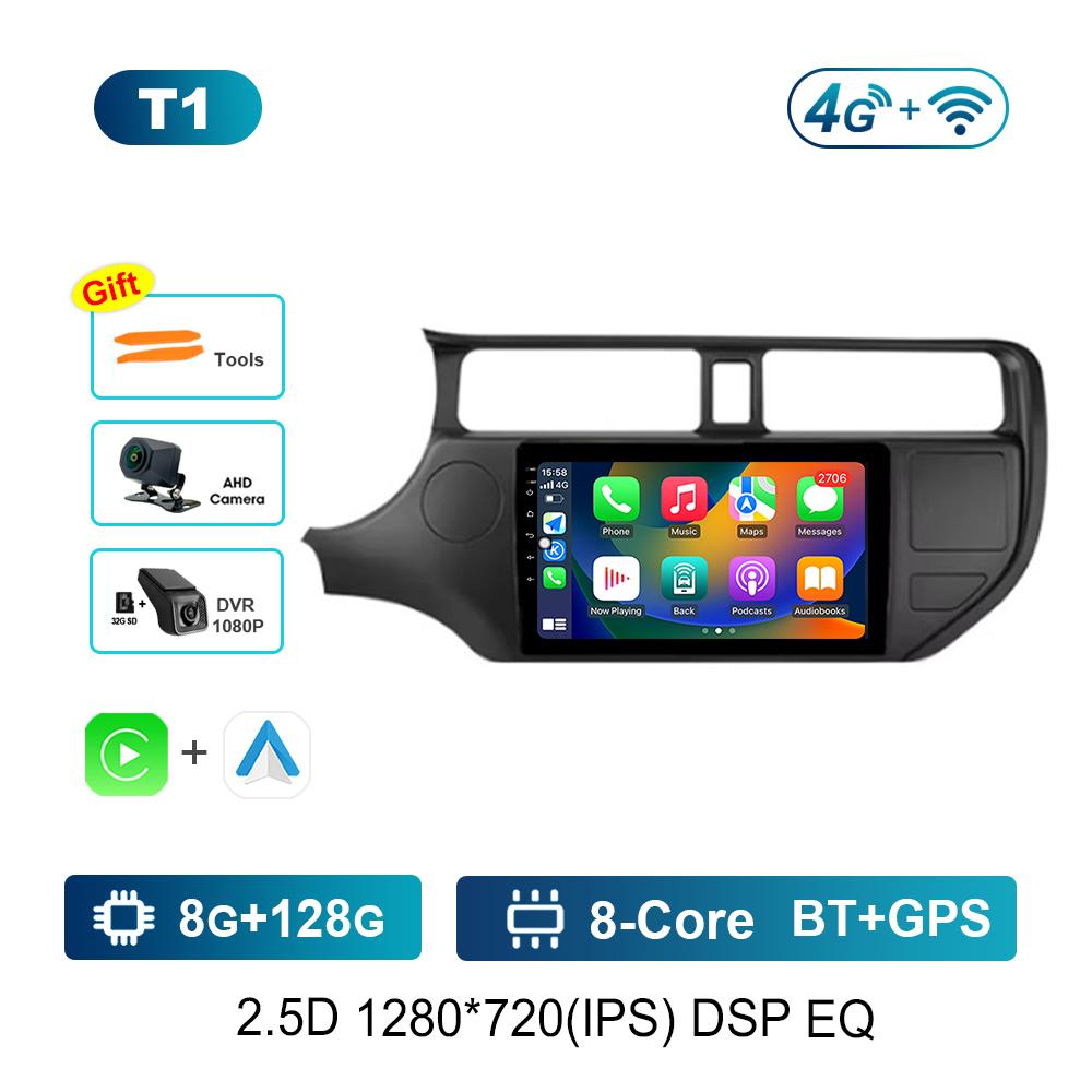 9 '' Carplay Car Radio Multimedia Player for KIA K3 RIO 2011 - 2015 Bluetooth GPS Navi Android OS Split Screen WiFi Auto Tools