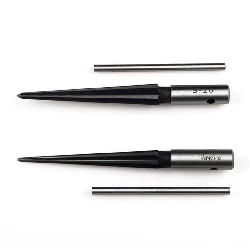 High Precise Taper Reamer For Metal And Woodworking Tapered Drill Bit Comfortable Grip Bearing Steel Construction