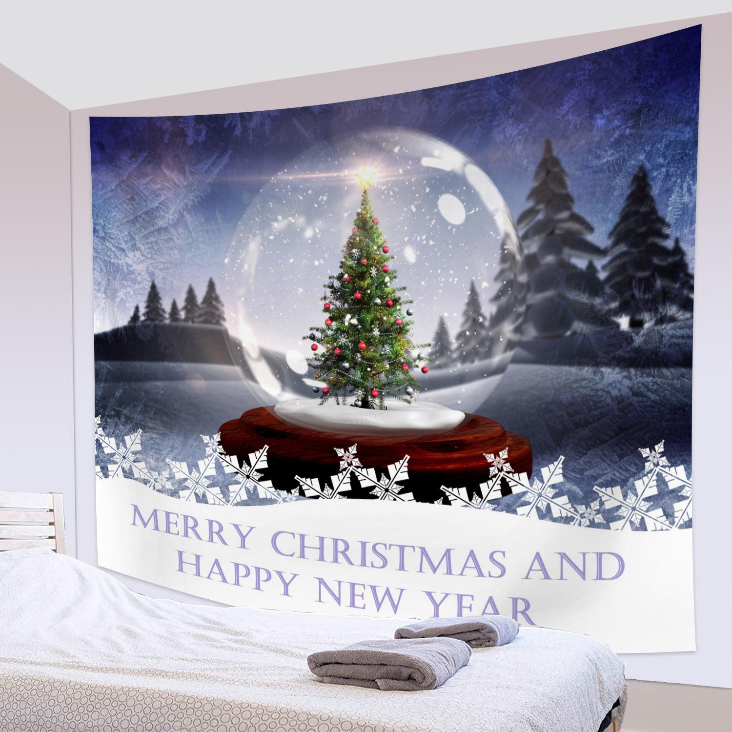 Рождественские элементы Рождественские элементы Олени Снег Звезда Настенный гобелен Декор — фото 16