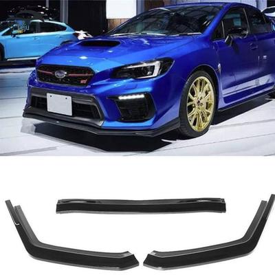 15-21 Subaru STI ile uyumludur: Subaru WRX CS Tarzı JDM için Üç Parçalı Ön Lip Ayırıcı