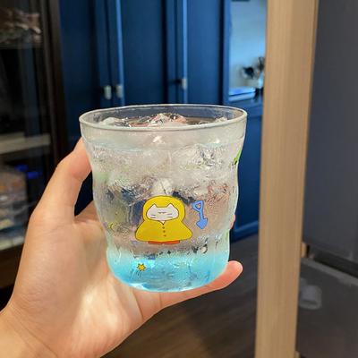 Homemade Niche Sleepy Kitten Irregular Coffee Cup, High Borosilicate Glass Water Cup With High Temperature Resistance 325Ml