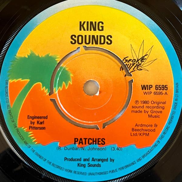 

7inch Record KING SOUNDS Patches WIP6595 Island Records 1980 UK Reggae Ska Dub Used