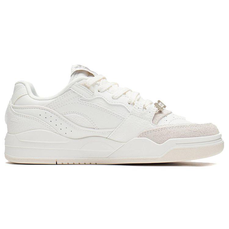 Li Ning Yuebai Coverage Thermal Slip Resistant Low top Skateboard Shoes Women's White AGCS252-1