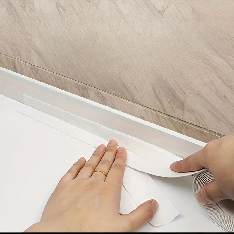 Shower Bath Sealing Tape Strips PVC Self Adhesive Waterproof Wall Sticker for Bathroom Kitchen Seal Caulk Strip Sink Mold Proof