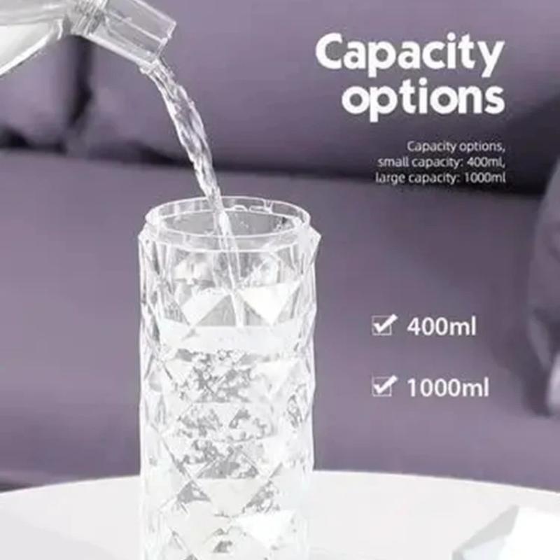 1000ML/400ML Bunter USB-Kristall-Luftbefeuchter Aromatherapie Luftreiniger für Schlafzimmer Schreibtisch Home Office Nebelgenerator