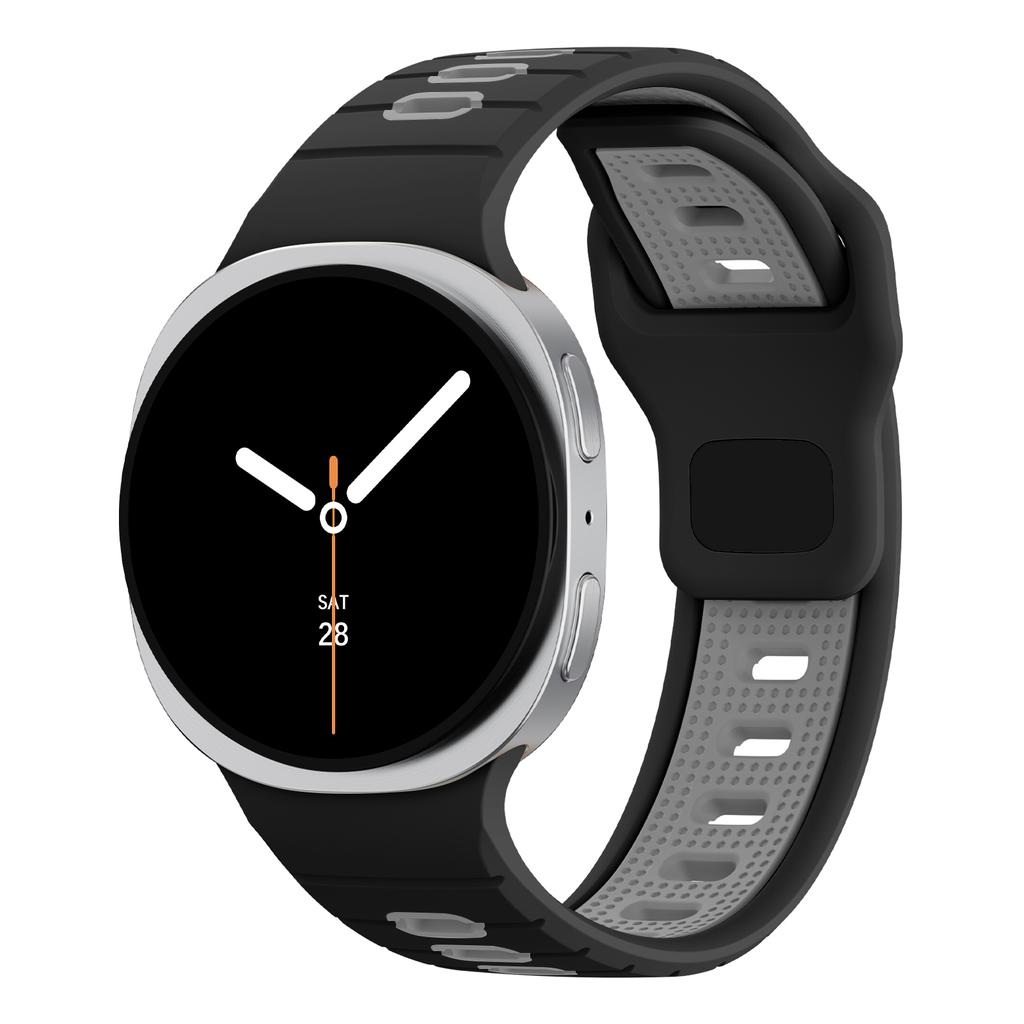 Two-Tone band for Samsung Galaxy Watch 8 strap 40mm 44mm 46mm sport silicone Breathable Bracelet correa Galaxy Watch 8 classic