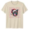 Merry Catmas Christmas Cat Holidays Unisexs TShirt Unisexs Tee Graphic Top