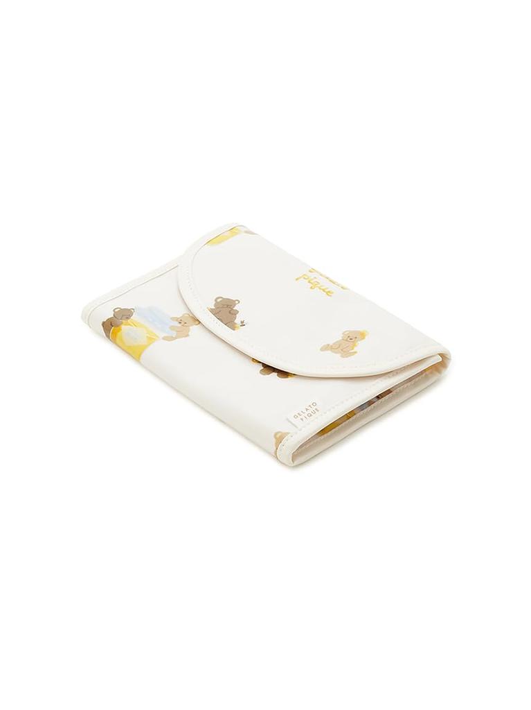 Gelato Pique Honey Bear Print Mother and Child Health Handbook OWHT Case, Small, PWGG254695, Women's,