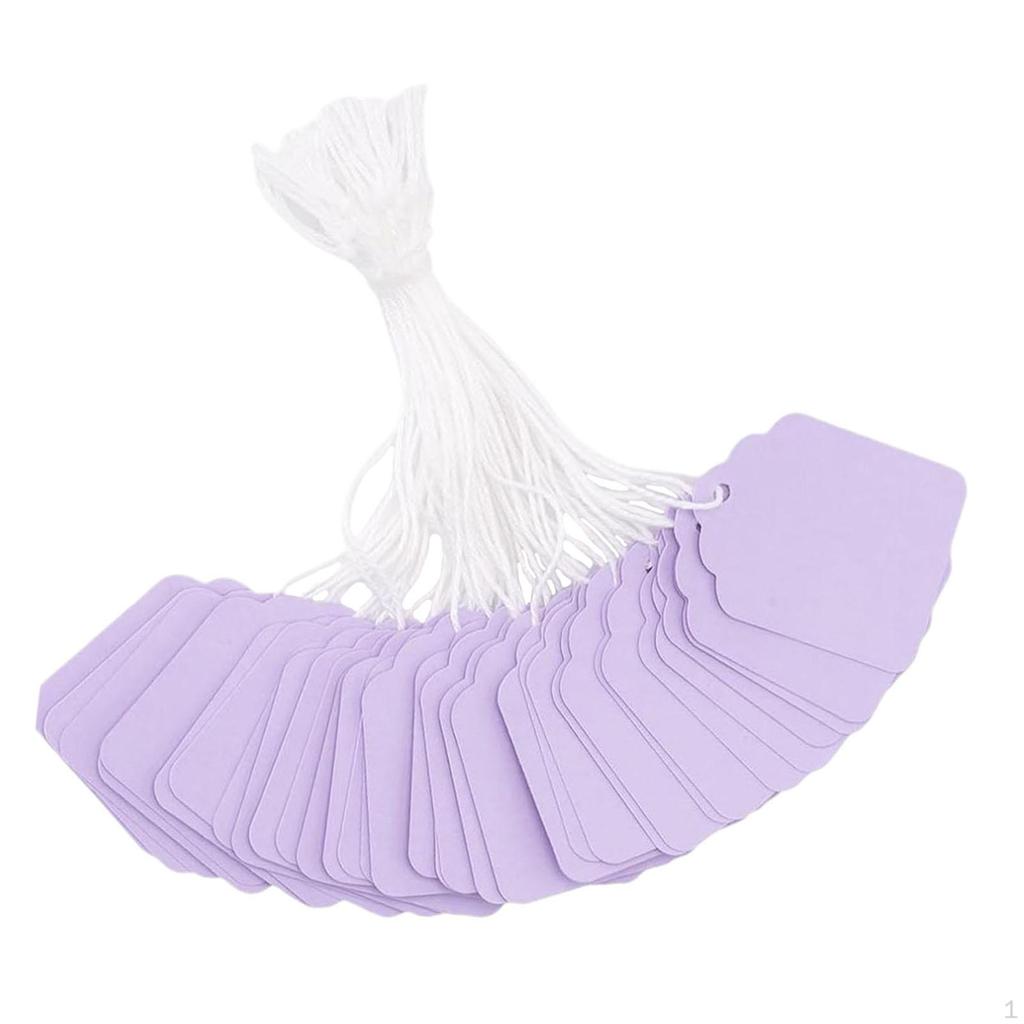 100 Pieces Gift Tags with String, Price String Pricemarker Labels Wrapping Marking