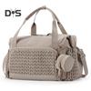 Mother Bag with Dual Handle Strap Large Capacity Multi Compartments Diaper Bag with Changing Pad Waterproof Organized Storage Bag for Baby Essentials