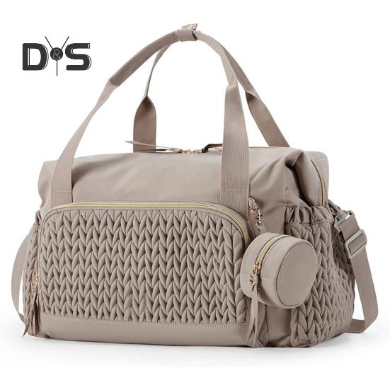 Mother Bag with Dual Handle Strap Large Capacity Multi Compartments Diaper Bag with Changing Pad Waterproof Organized Storage Bag for Baby Essentials
