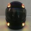 1 Paar Motorradhelm LED Kaltlicht Wasserdicht Streifenaufkleber Blinkende Warnung