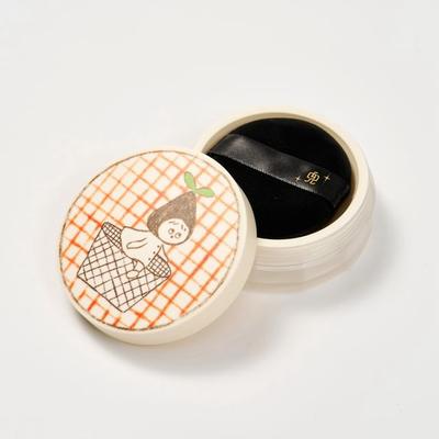 Hepius - Cartoon Round Plastic Powder Puff Case