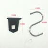 ABS Outdoor Camping Tent Awning Hooks Clip Ring Clothes Racks Hanger for RV Camper Caravan Party Light Holder White/black