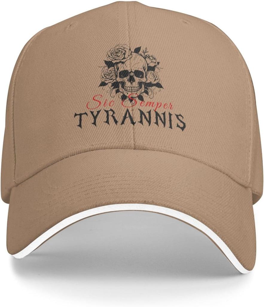 Skull Roses Baseball Cap Polyester Adjustable Outdoor Unisex Adult Cap