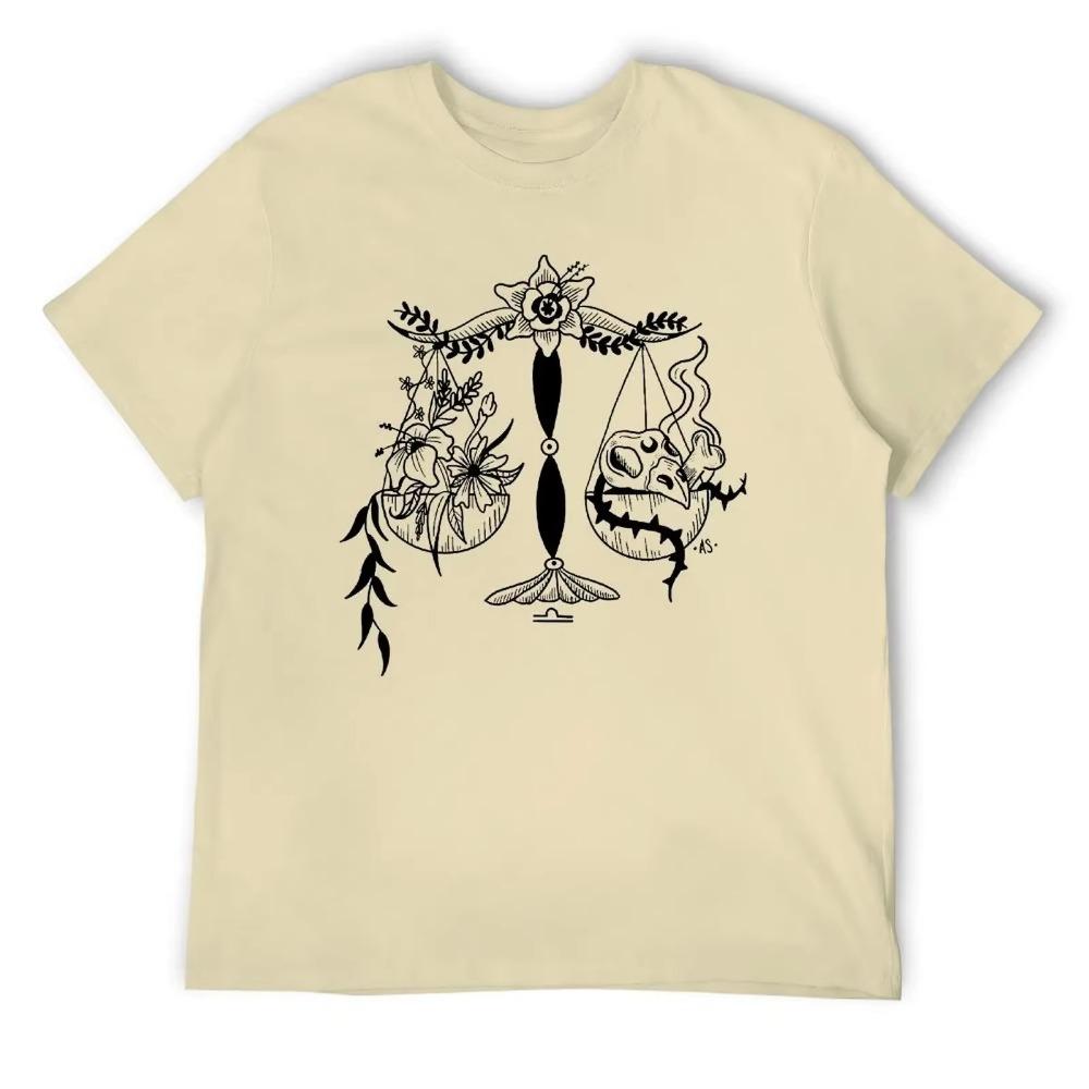 Libra Twelve Contellation (4) T-shirt Harajuku Sports  Funny Novelty Top Tee Classic Home USA Size