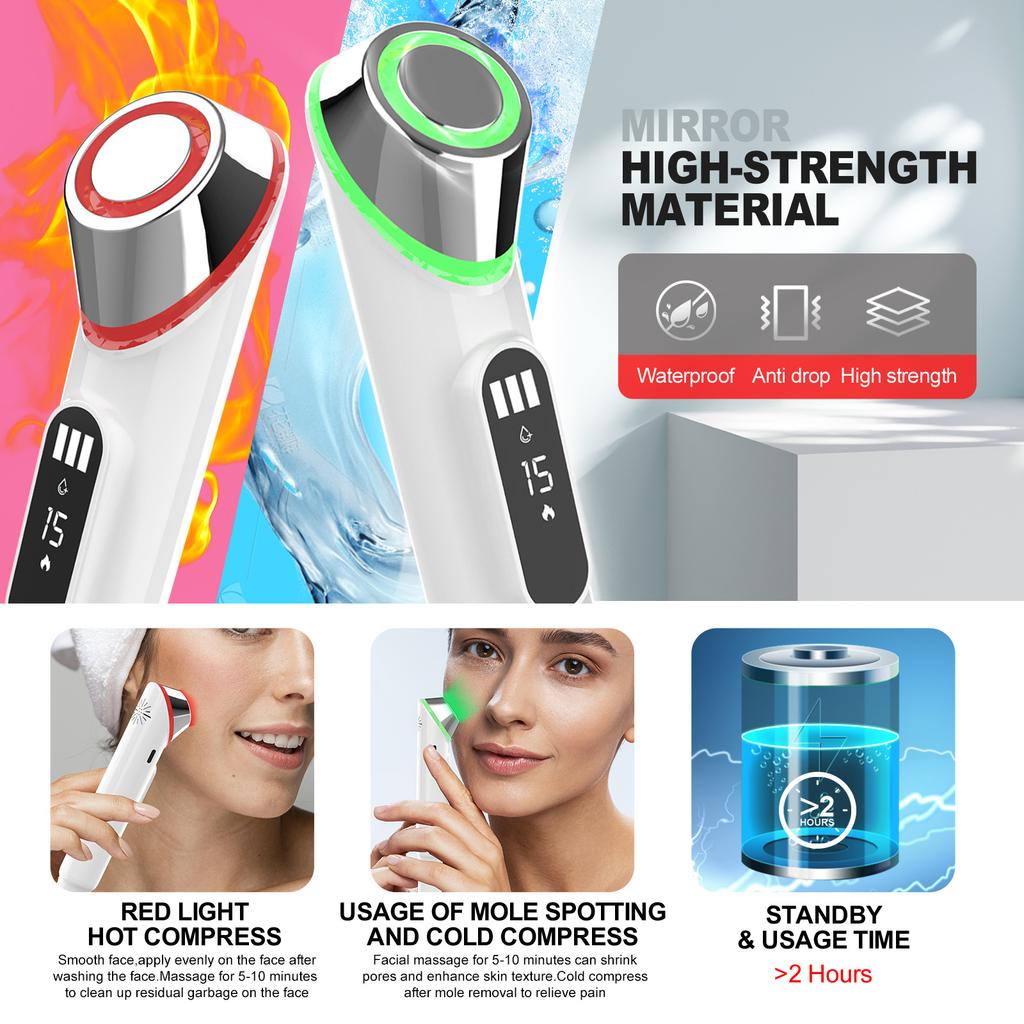 Ice Compress Mole Pen Upgraded Skin Beauty Pen Multi-functional Beauty Pen Xiaobai Cleansing Pen Hot and Cold Household Beauty Instrument