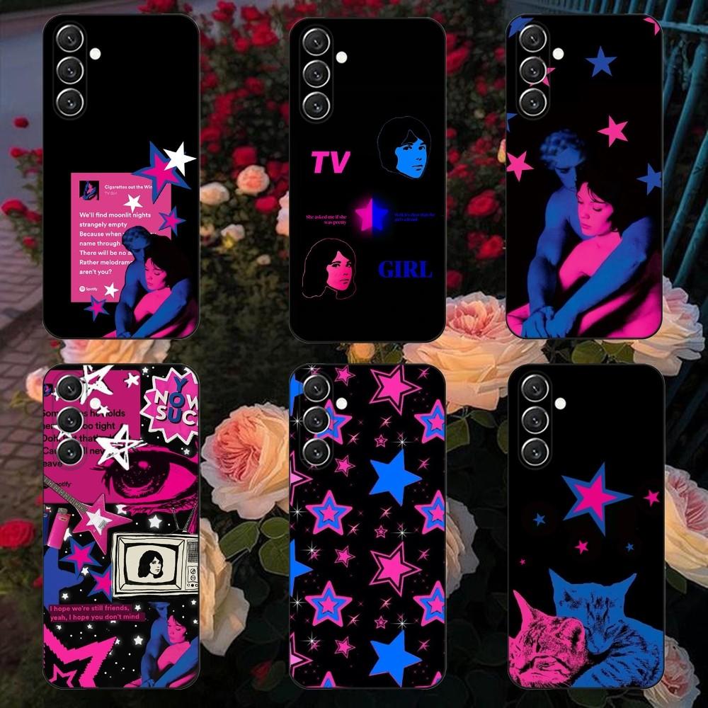 Band TV G-Girl Pouzdro na telefon pro Samsung Galaxy A13, A21s, A22, A31, A32, A52, A53, A71, A80, A91 Měkký černý kryt