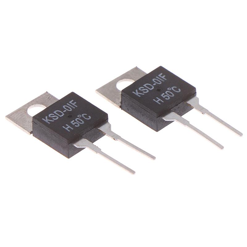 2 JUC-31F/KSD01F Temperature Control Switches Normally Open Heat Temperature Sensor Thermostat 50 Degrees