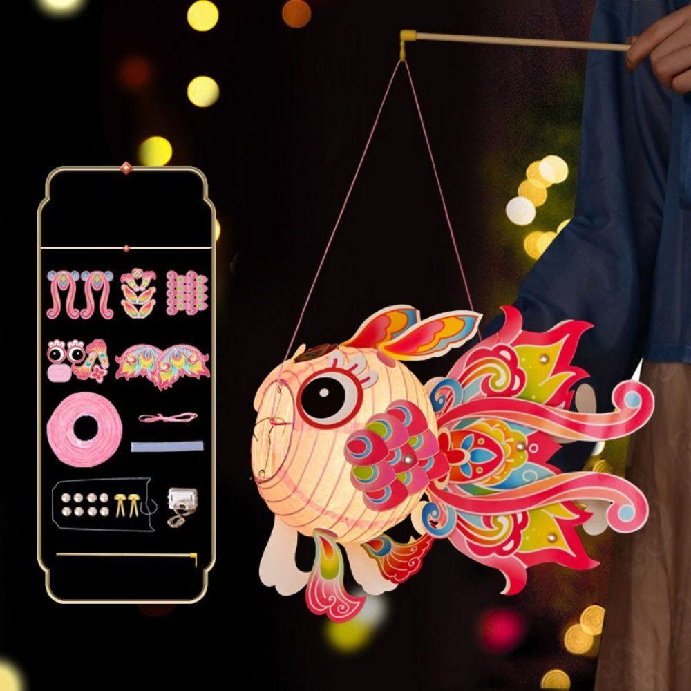 Hand Made Middle Autumn Festival Lantern Glowing Children's Handheld Lantern  Festival Decoration