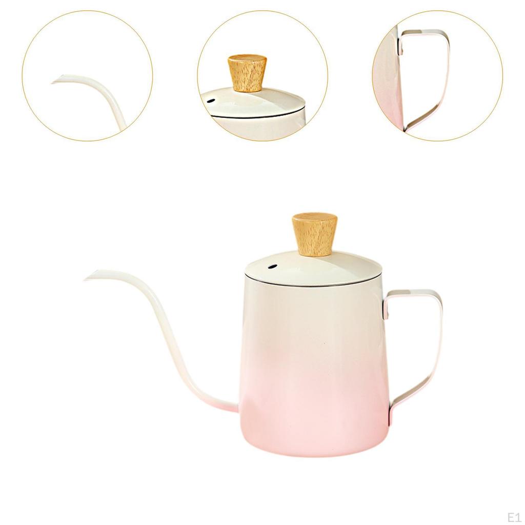 600 Ml Coffee Kettle with Stainless Steel Spout