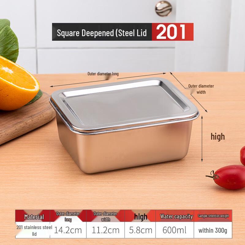 304 Stainless Steel Food Storage Box